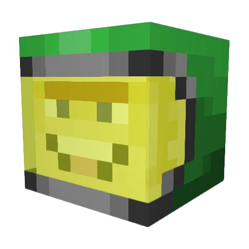 NMGV07 Minecraft avatar head, 3D render