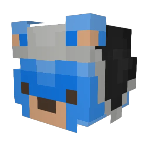 NMgames2 Minecraft avatar head, 3D render