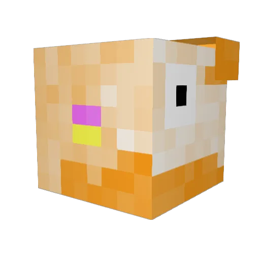 NMilo2865 Minecraft avatar head, 3D render