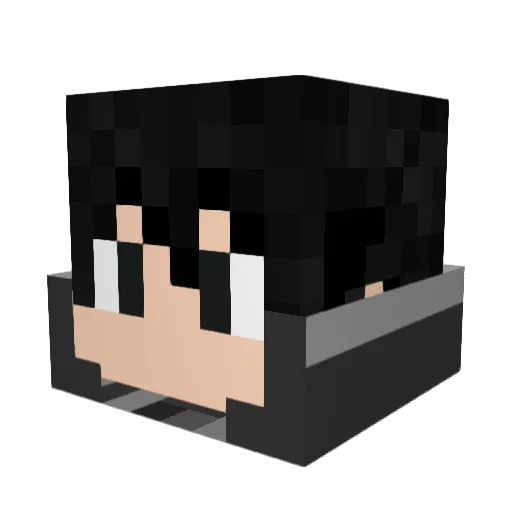 NMxStriker Minecraft avatar head, 3D render
