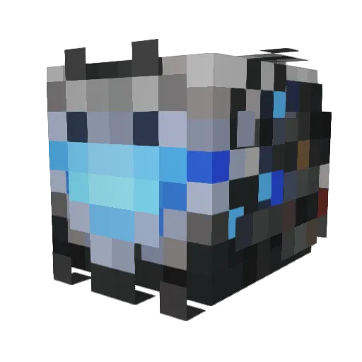 NNA33 Minecraft avatar head, 3D render