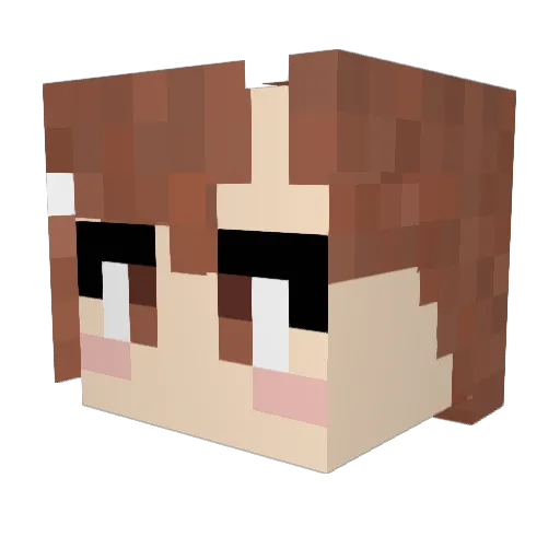 NNIUM Minecraft avatar head, 3D render