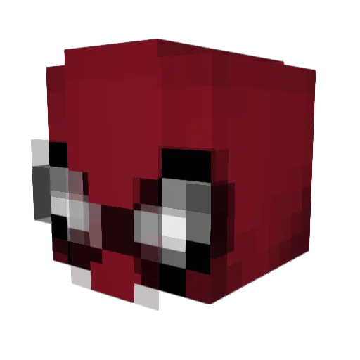 NNIV720 Minecraft avatar head, 3D render