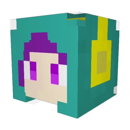 NNNOY Minecraft avatar head, 3D render