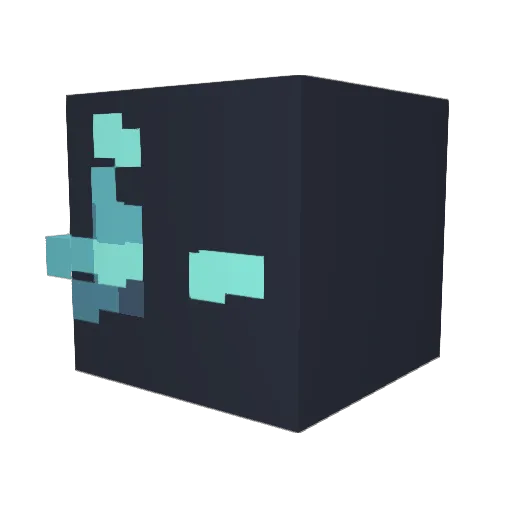 NNeckers Minecraft avatar head, 3D render