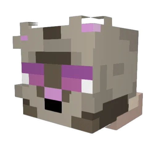 NNick1 Minecraft avatar head, 3D render