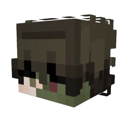 NNicolasL Minecraft avatar head, 3D render