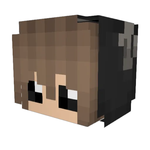 NNinaa Minecraft avatar head, 3D render