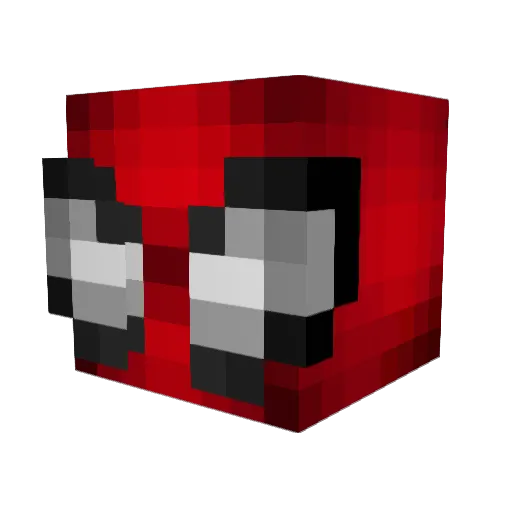 NNinde Minecraft avatar head, 3D render