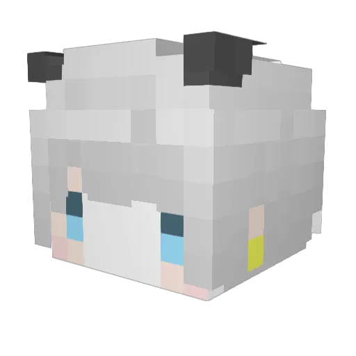NNutking Minecraft avatar head, 3D render
