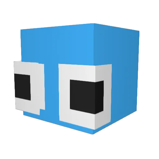 NO0B13 Minecraft avatar head, 3D render