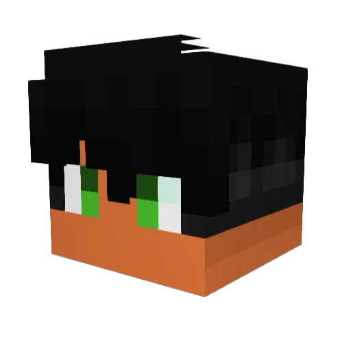 NO4HZIN Minecraft avatar head, 3D render