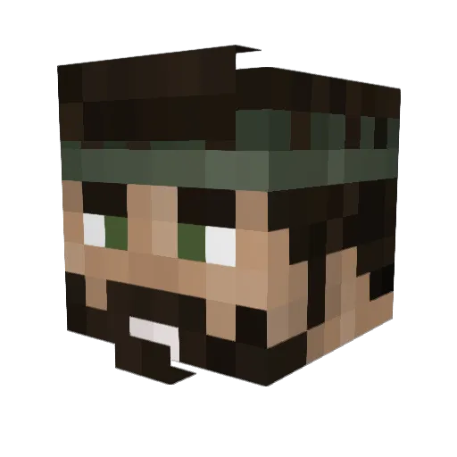 NO5HIT Minecraft avatar head, 3D render