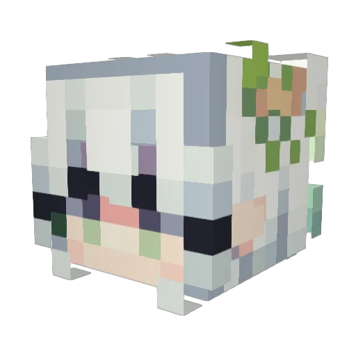 NOAH_2884 Minecraft avatar head, 3D render