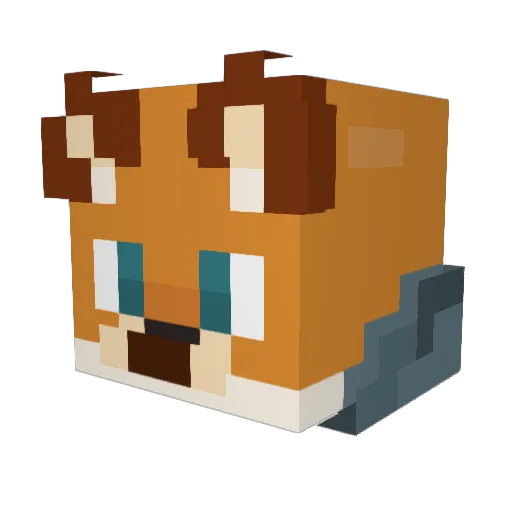 NOAHnimation Minecraft avatar head, 3D render
