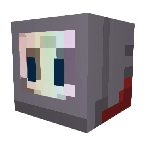 NOBOE100 Minecraft avatar head, 3D render