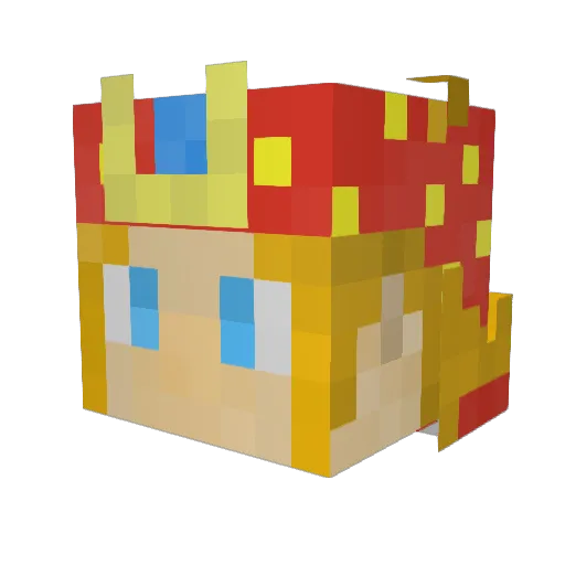 NOBO_VI Minecraft avatar head, 3D render