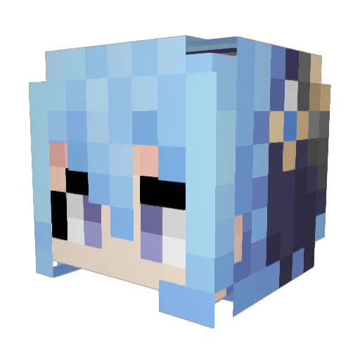 NOCTILUX_M Minecraft avatar head, 3D render