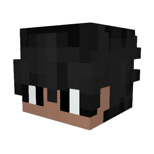 NODA123 Minecraft avatar head, 3D render