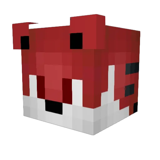NODDZY Minecraft avatar head, 3D render