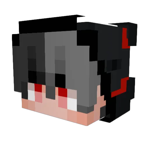NOELMS Minecraft avatar head, 3D render