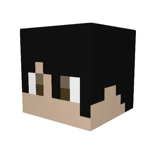 NOFOS Minecraft avatar head, 3D render