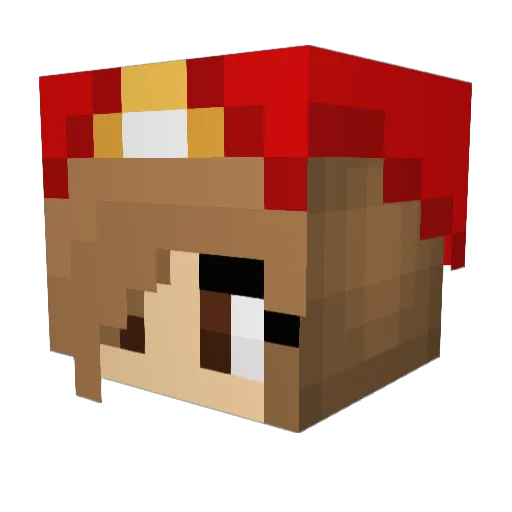 NOLAgal21 Minecraft avatar head, 3D render