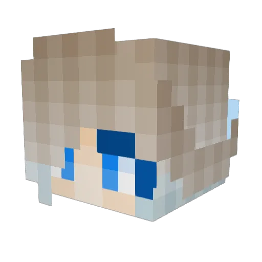 NOMN0MS Minecraft avatar head, 3D render