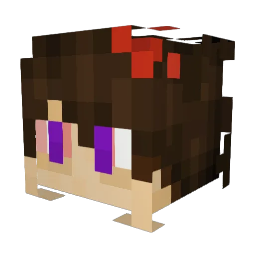 NOMODOM Minecraft avatar head, 3D render
