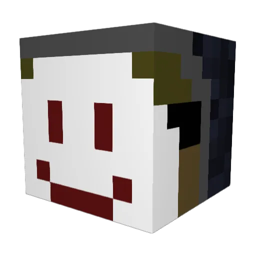 NONDESCRIPT213 Minecraft avatar head, 3D render
