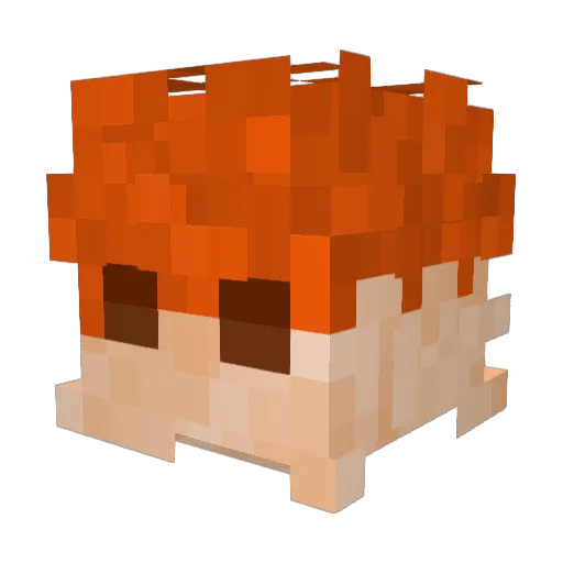 NONOJ0400 Minecraft avatar head, 3D render