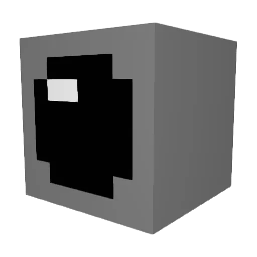 NONO_CHOCO Minecraft avatar head, 3D render
