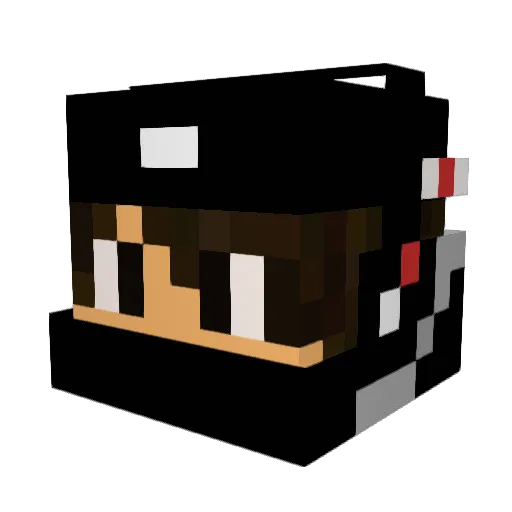 NOOBXJOKER Minecraft avatar head, 3D render