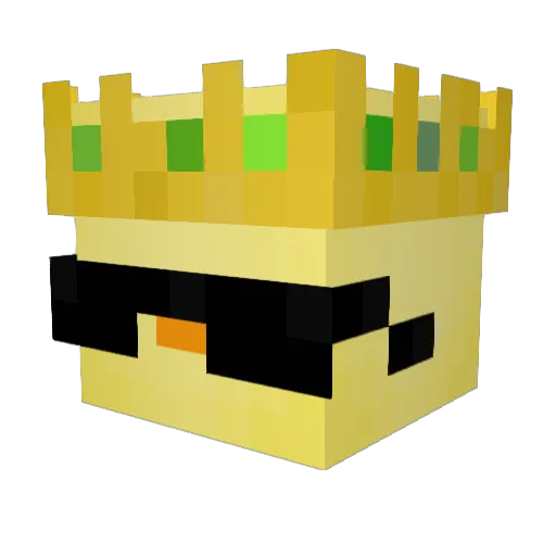 NOOJD5074 Minecraft avatar head, 3D render
