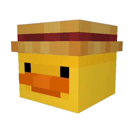 NOOVOO Minecraft avatar head, 3D render