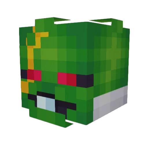 NOOWC Minecraft avatar head, 3D render