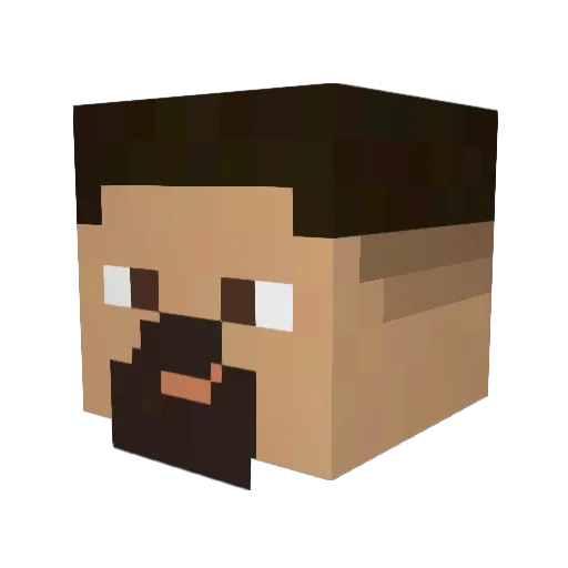 NOPZIE Minecraft avatar head, 3D render