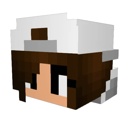 NORE12 Minecraft avatar head, 3D render