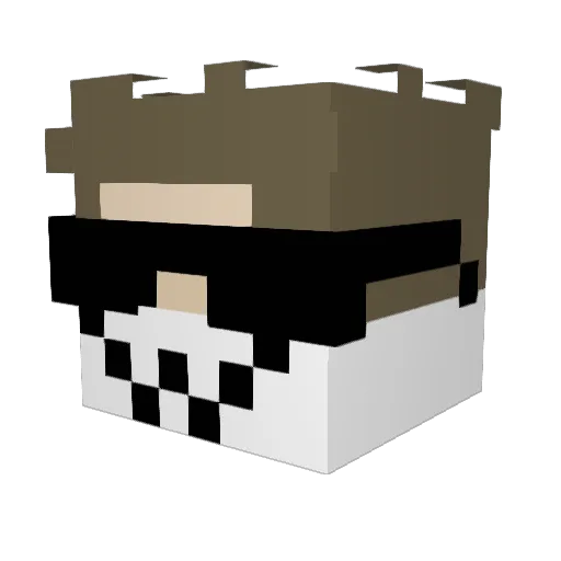 NORMAL_l_I_l Minecraft avatar head, 3D render
