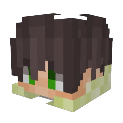 NORSHK Minecraft avatar head, 3D render