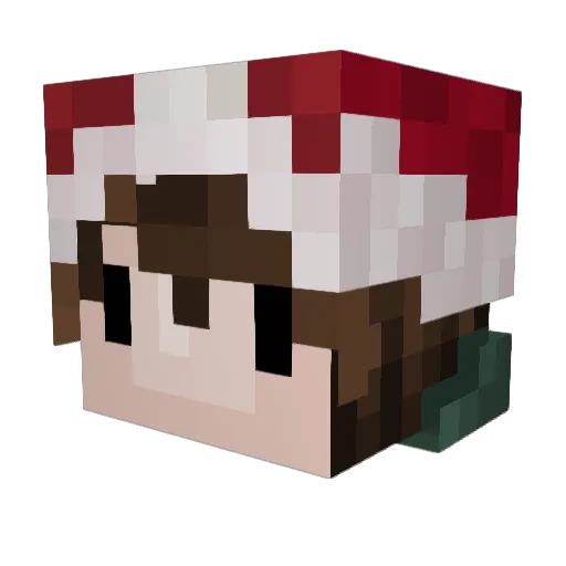 NORxTrix Minecraft avatar head, 3D render