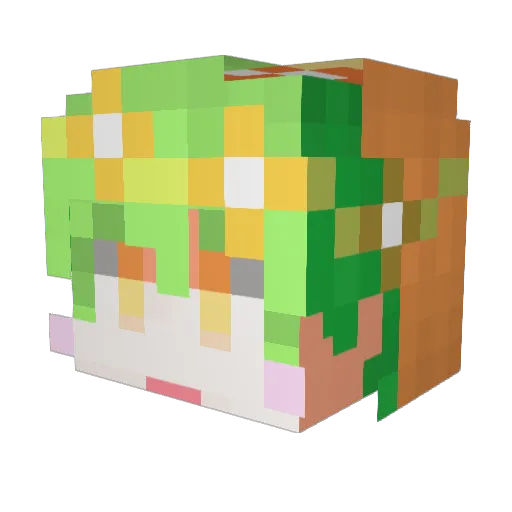 NOS86 Minecraft avatar head, 3D render