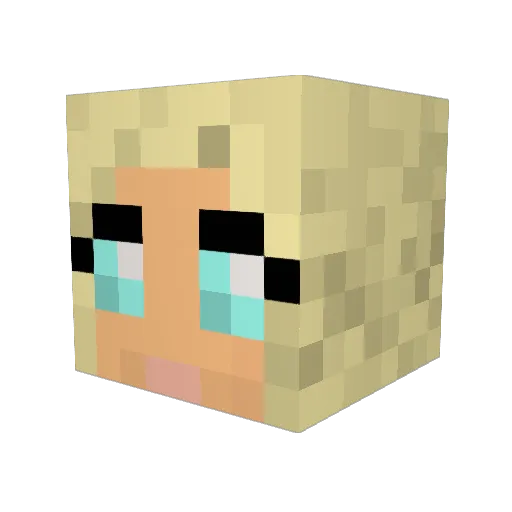 NOSHOW Minecraft avatar head, 3D render