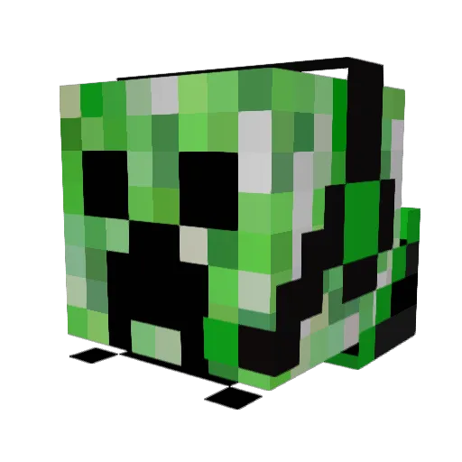 NOSfrere Minecraft avatar head, 3D render