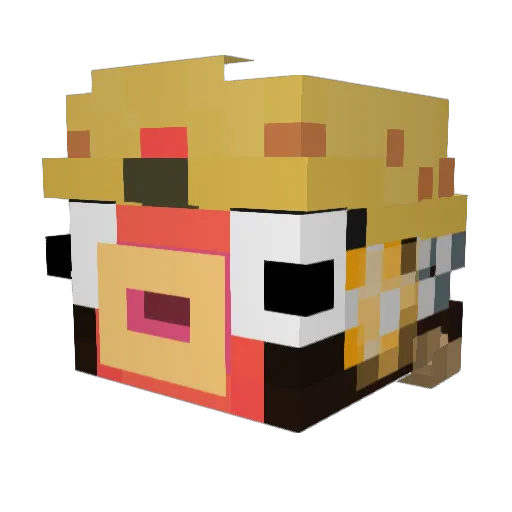 NOTBRAYHAM486 Minecraft avatar head, 3D render