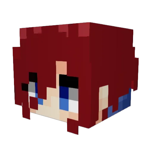 NOTDabasaur4 Minecraft avatar head, 3D render