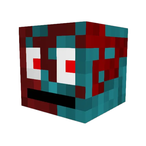 NOTDrownii Minecraft avatar head, 3D render