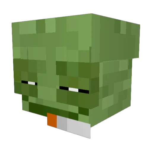 NOTHINGXITED Minecraft avatar head, 3D render