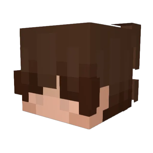 NOTMISSKA Minecraft avatar head, 3D render