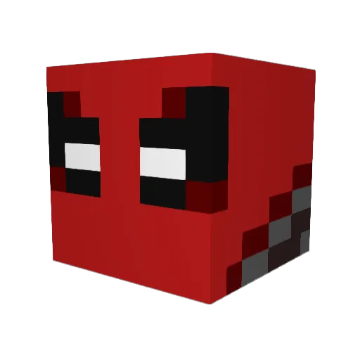 NOTNSL Minecraft avatar head, 3D render